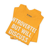 Introverted Dog Lover Tee, Funny Animal Shirt, Pet Lover Gift, Introvert Humor, Birthday Gift for Dog Owners