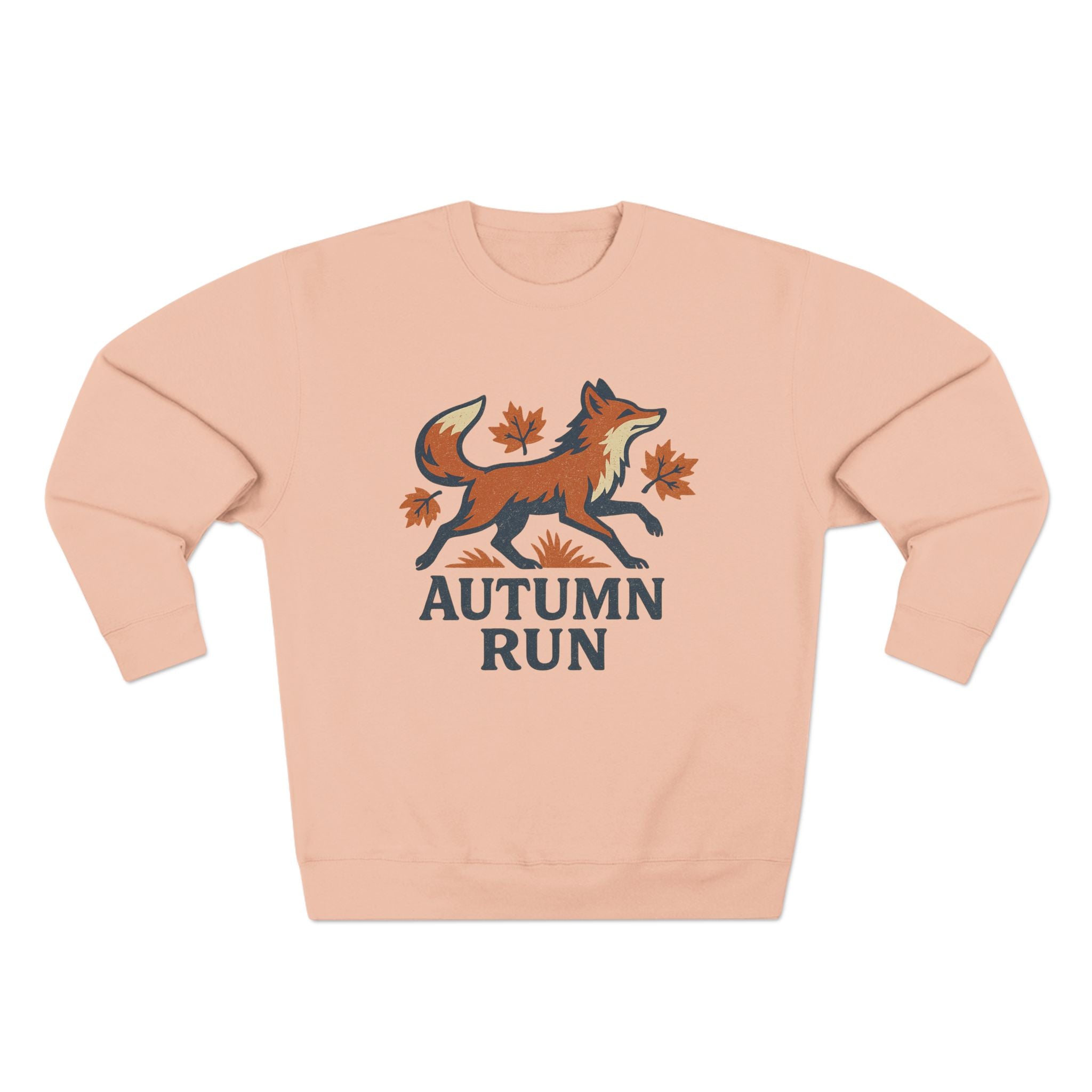 Autumn Run Fox Unisex Crewneck Sweatshirt | Cozy Fall Fashion, Gift for Nature Lovers, Perfect for Outdoors & Running, Seasonal Apparel
