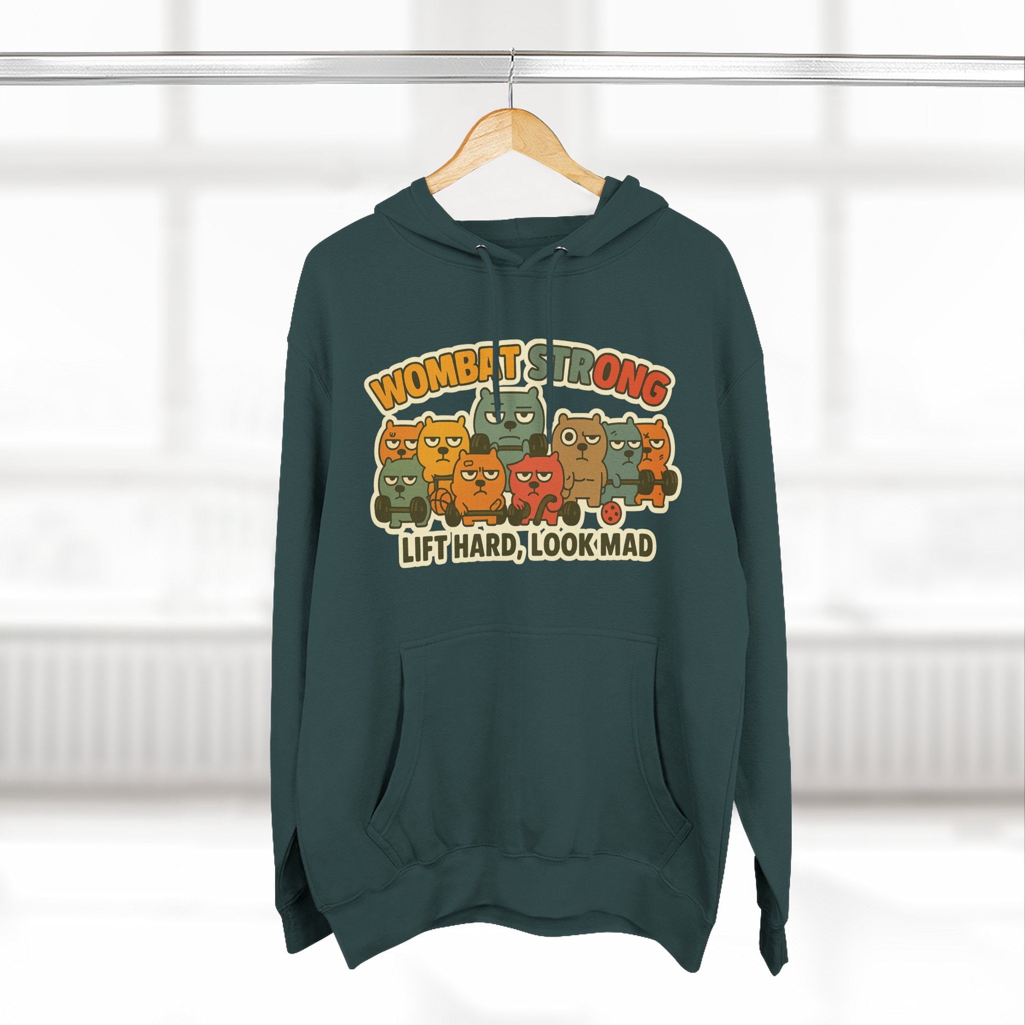 Lift Hard Look Mad Adorable Fleece Hoodie, Cozy Sweatshirt, Relaxed Apparel, Gift for Friends, Casual Wear, Chill Hoodie