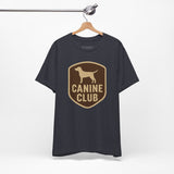 Canine Club Unisex Tee, Dog Lover Shirt, Birthday Gift, Pet Parent Apparel, Casual Wear, Animal Rescue Fundraiser