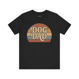 Dog Dad Retro Tee | Unisex Short Sleeve T-Shirt, Gift for Dog Lovers, Pet Dad Shirt, Casual Wear, Birthday Gift