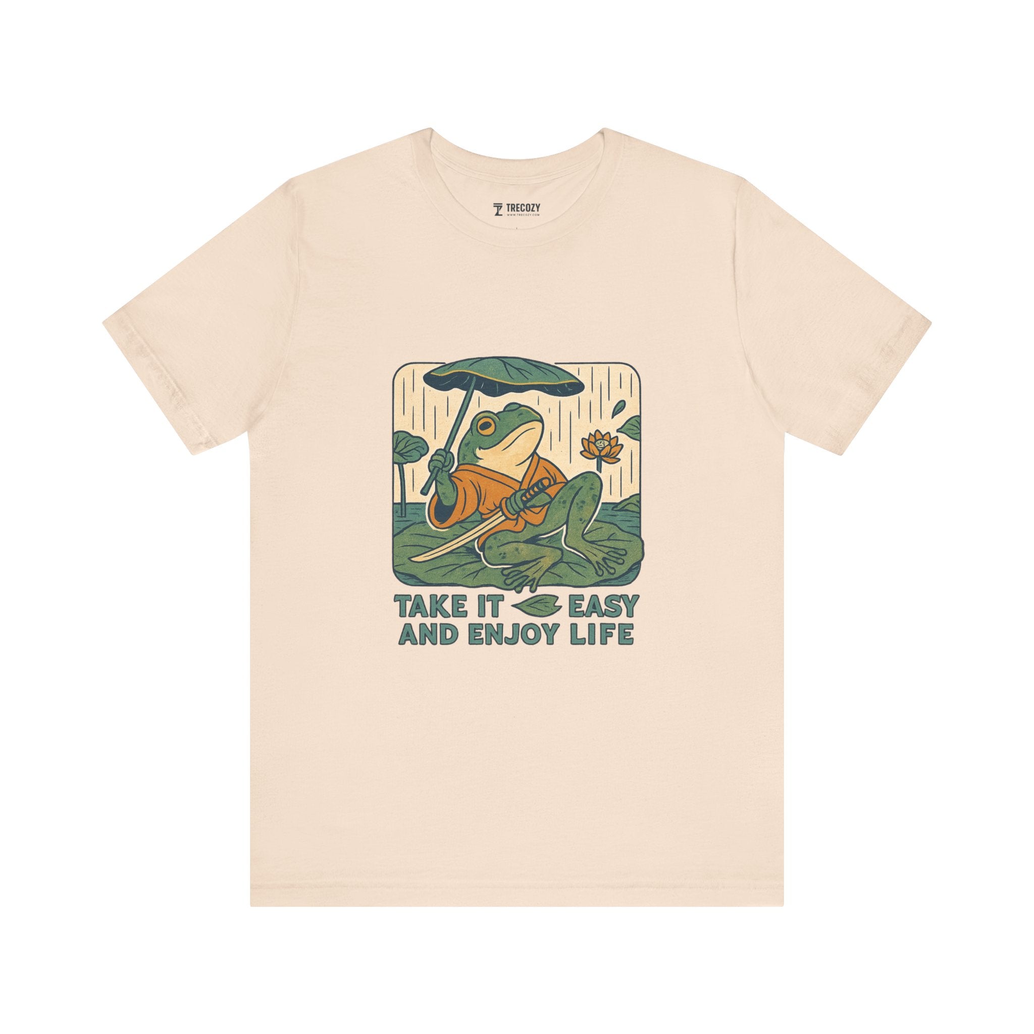 Frog Tee - Chill Ukyo-e Frog Style Japanese Art Unisex Jersey Short Sleeve Tee