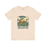 Frog Tee - Chill Ukyo-e Frog Style Japanese Art Unisex Jersey Short Sleeve Tee