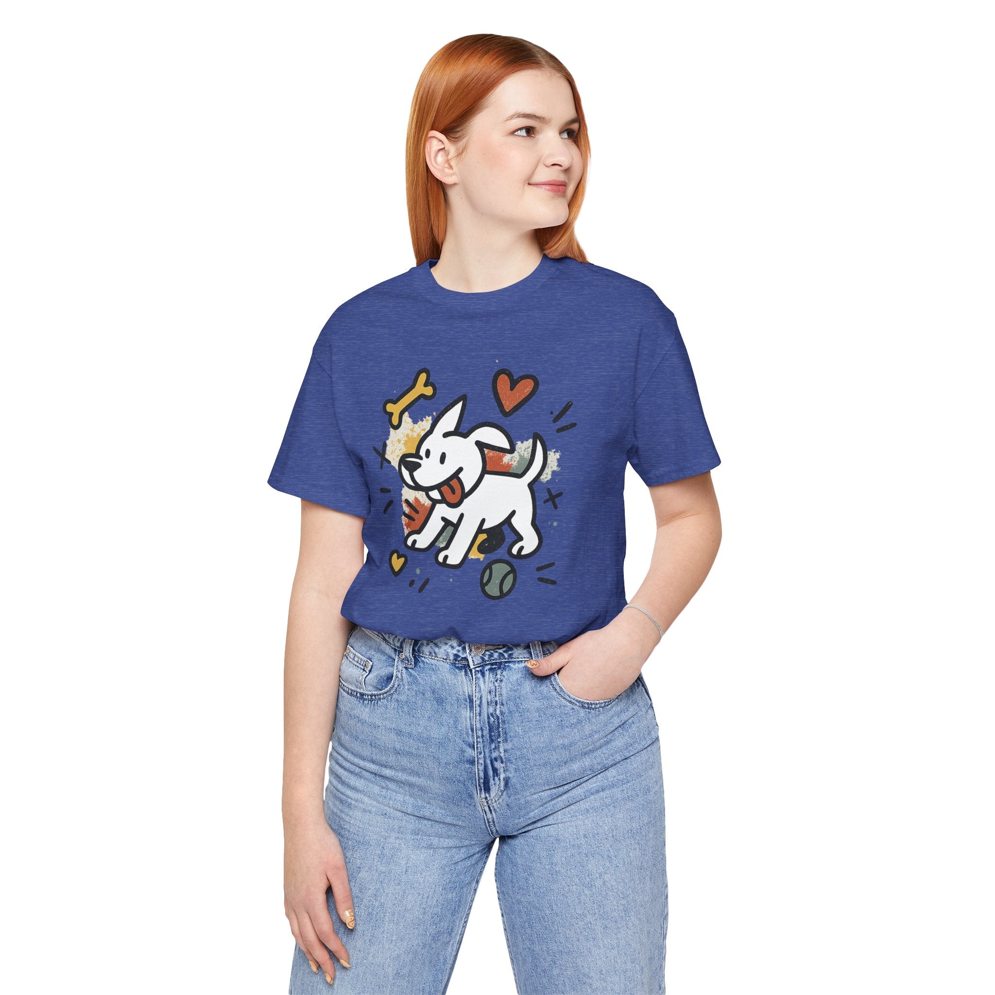 Dog Tee - Playful Unisex Jersey Short Sleeve Tee, dog lover tshirt