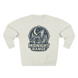 Midnight Range Wolf Sweatshirt | Cozy Unisex Crewneck | Perfect for Nature Lovers, Fall Adventures, and Bonfire Nights