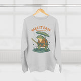 Ukiyo-e Anime Frog Sweatshirt - Unisex Cozy Crewneck, Fall Fashion, Halloween Gift, Nature Lover Apparel, Casual Style