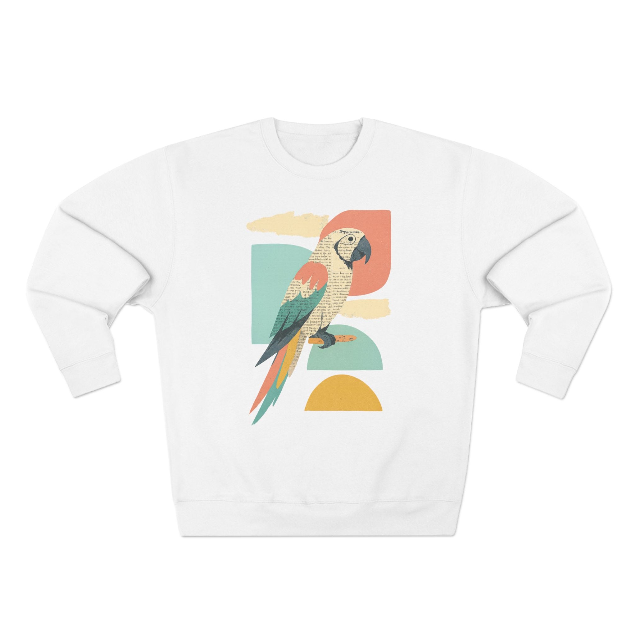 Tropical Parrot Sweatshirt, Cozy Crewneck for Bird Lovers, Casual Wear, Vacation Vibes, Unisex Fashion, Gift for Animal Enthusiasts