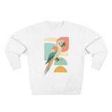 Tropical Parrot Sweatshirt, Cozy Crewneck for Bird Lovers, Casual Wear, Vacation Vibes, Unisex Fashion, Gift for Animal Enthusiasts