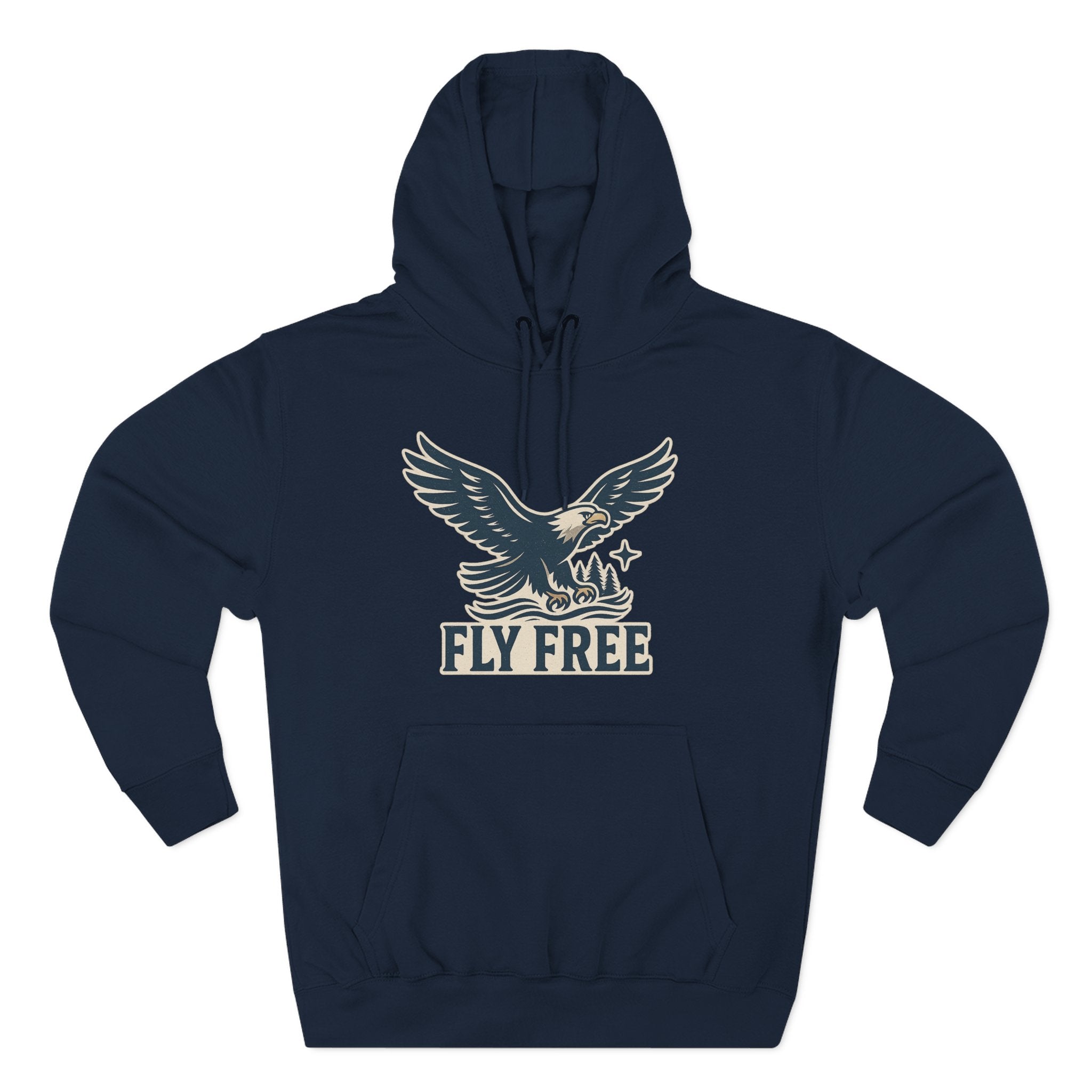 Fly Free Eagle Hoodie: Cozy, Casual Sweatshirt for Outdoor Enthusiasts, Fall Fashion, Gift for Nature Lovers, Adventure Wear, Weekend Vibes