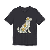 Floral Dog Lover Tee, Pet Shirt, Unisex Animal Tee, Gift for Dog Owners, Eco-Friendly Apparel