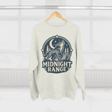 Midnight Range Wolf Sweatshirt | Cozy Unisex Crewneck | Perfect for Nature Lovers, Fall Adventures, and Bonfire Nights