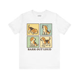 Beagle Bark Out Loud Dog Tee, Cozy TShirt, Gift for Pet Owners, Trending Cute Animal Top, Cute Dog Tshirt