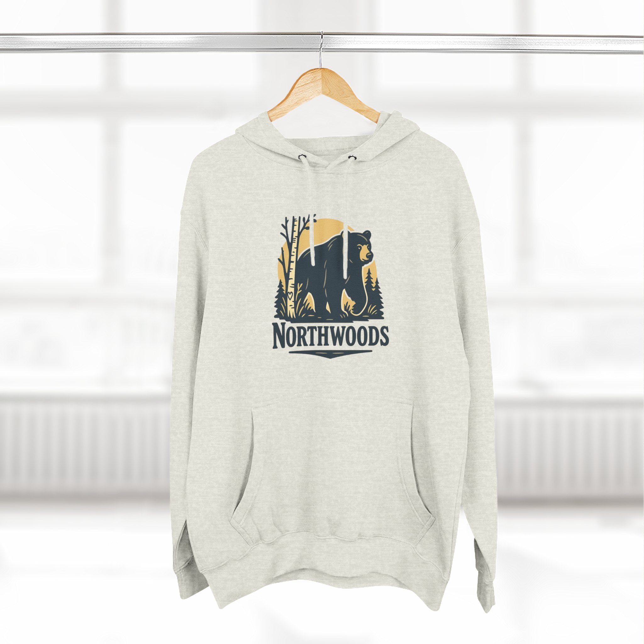 Northwoods Hoodie: Cozy, Casual Sweatshirt for Outdoor Enthusiasts, Fall Fashion, Gift for Nature Lovers, Adventure Wear, Weekend Vibes