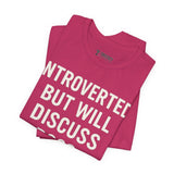 Introverted Dog Lover Tee, Funny Animal Shirt, Pet Lover Gift, Introvert Humor, Birthday Gift for Dog Owners