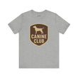 Canine Club Unisex Tee, Dog Lover Shirt, Birthday Gift, Pet Parent Apparel, Casual Wear, Animal Rescue Fundraiser
