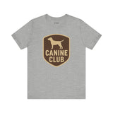 Canine Club Unisex Tee, Dog Lover Shirt, Birthday Gift, Pet Parent Apparel, Casual Wear, Animal Rescue Fundraiser