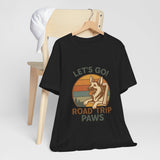 Adventure Dog Road Trip Tee, Unisex Graphic Shirt, Pawsome Travel Shirt, Pet Lover Gift, Outdoor Adventure Apparel