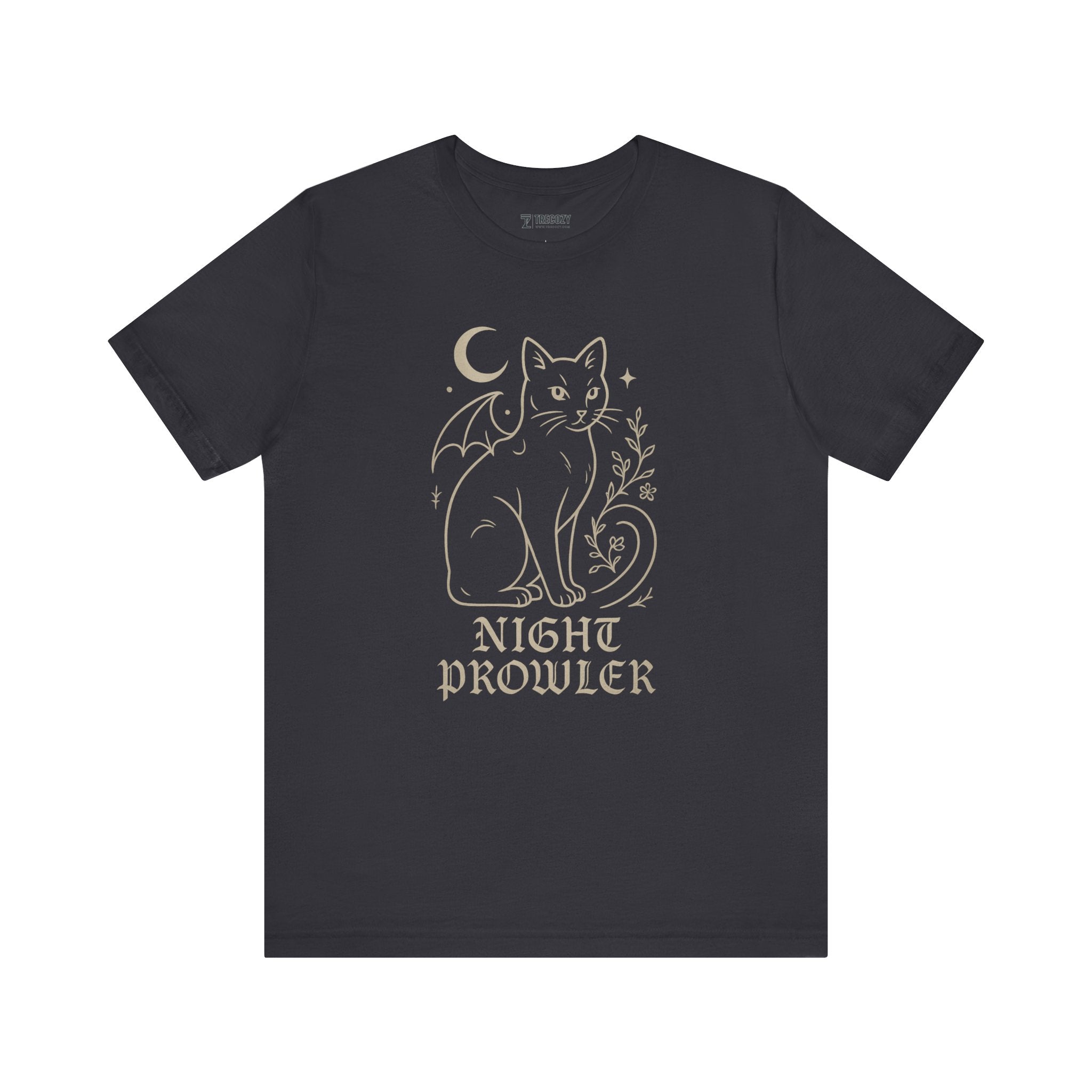 Night Prowler Cat Tee, Cozy TShirt, Gift for Pet Owners, Trending Cute Animal Top, Cute Reptile Tshirt