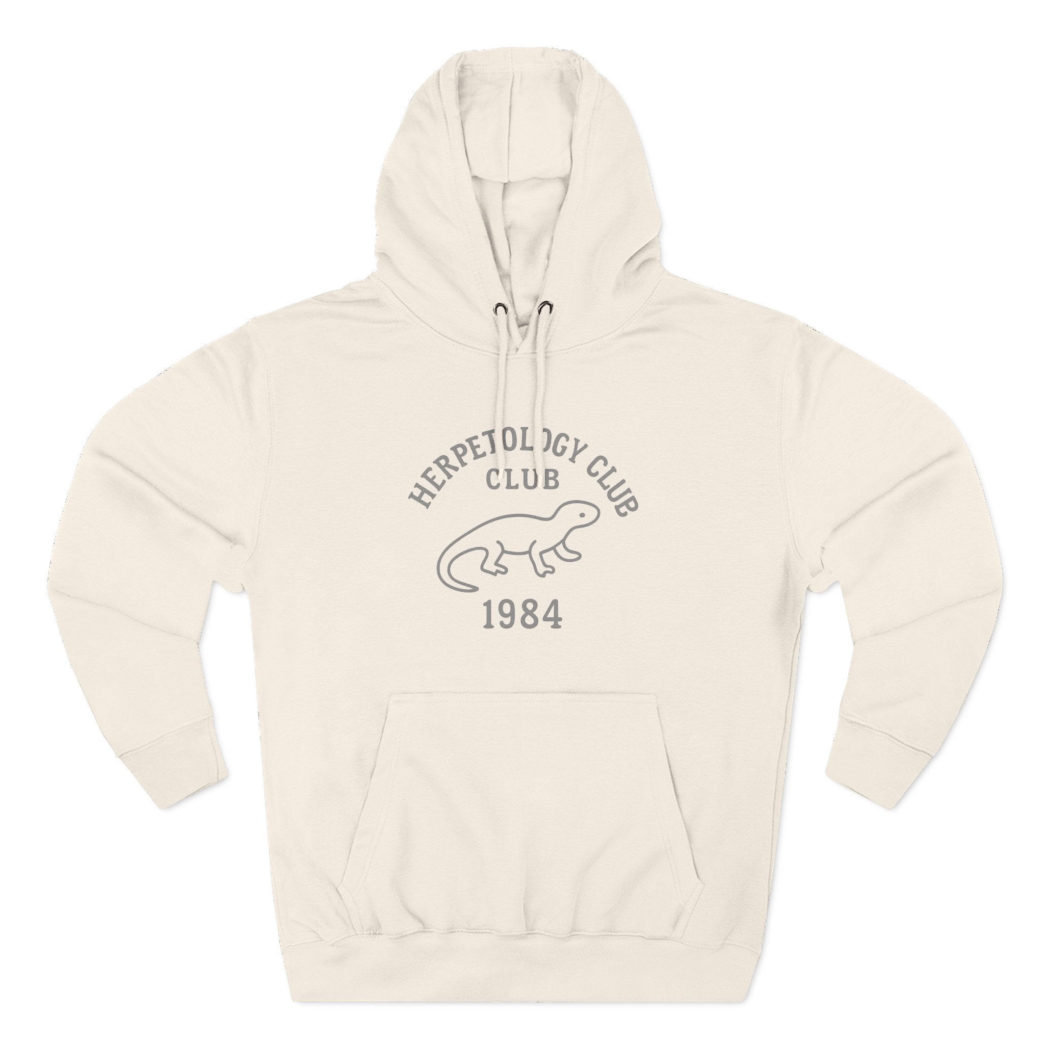 Herpetology Club Fleece Hoodie - Unleash Happiness, Pet Parent Gift, Cozy Sweatshirt, Reptile Lover Wardrobe, Comfortable Hooded Sweatshirt
