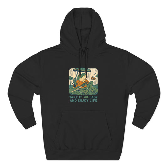 Chill Vibes Fleece Hoodie | Cozy Hoodie for Relaxation, Perfect for Gifts, Lounging, Nature Lovers, Casual Wear