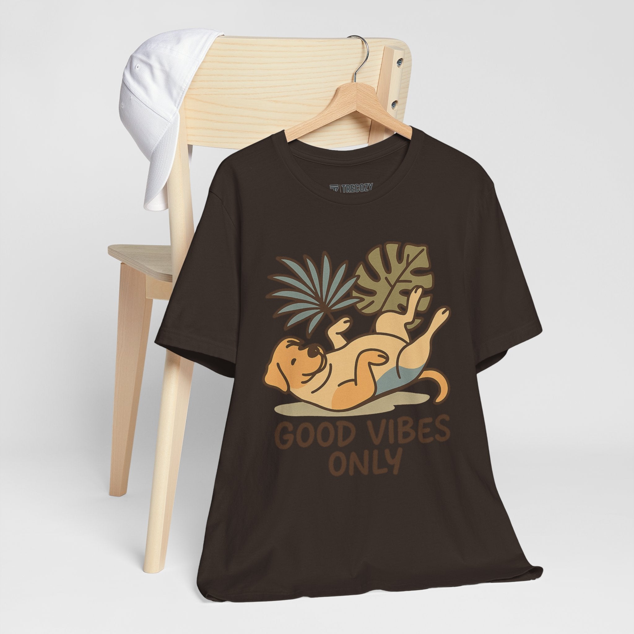 Good Vibes Only Dog Tee, Cozy TShirt, Gift for Pet Owners, Trending Cute Animal Top, Cute Dog Tshirt