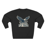 Fly Free Eagle Sweatshirt - Unisex Cozy  Crewneck, Fall Fashion, Halloween Gift, Nature Lover Apparel, Casual Style