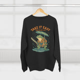 Ukiyo-e Anime Frog Sweatshirt - Unisex Cozy Crewneck, Fall Fashion, Halloween Gift, Nature Lover Apparel, Casual Style