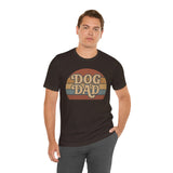 Dog Dad Retro Tee | Unisex Short Sleeve T-Shirt, Gift for Dog Lovers, Pet Dad Shirt, Casual Wear, Birthday Gift
