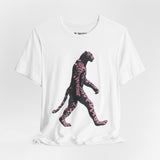Pink Panthera Walk – Bold Leopard-Inspired T-Shirt, Fierce Urban Jungle Graphic Tee, Bold Animal Print Shirt