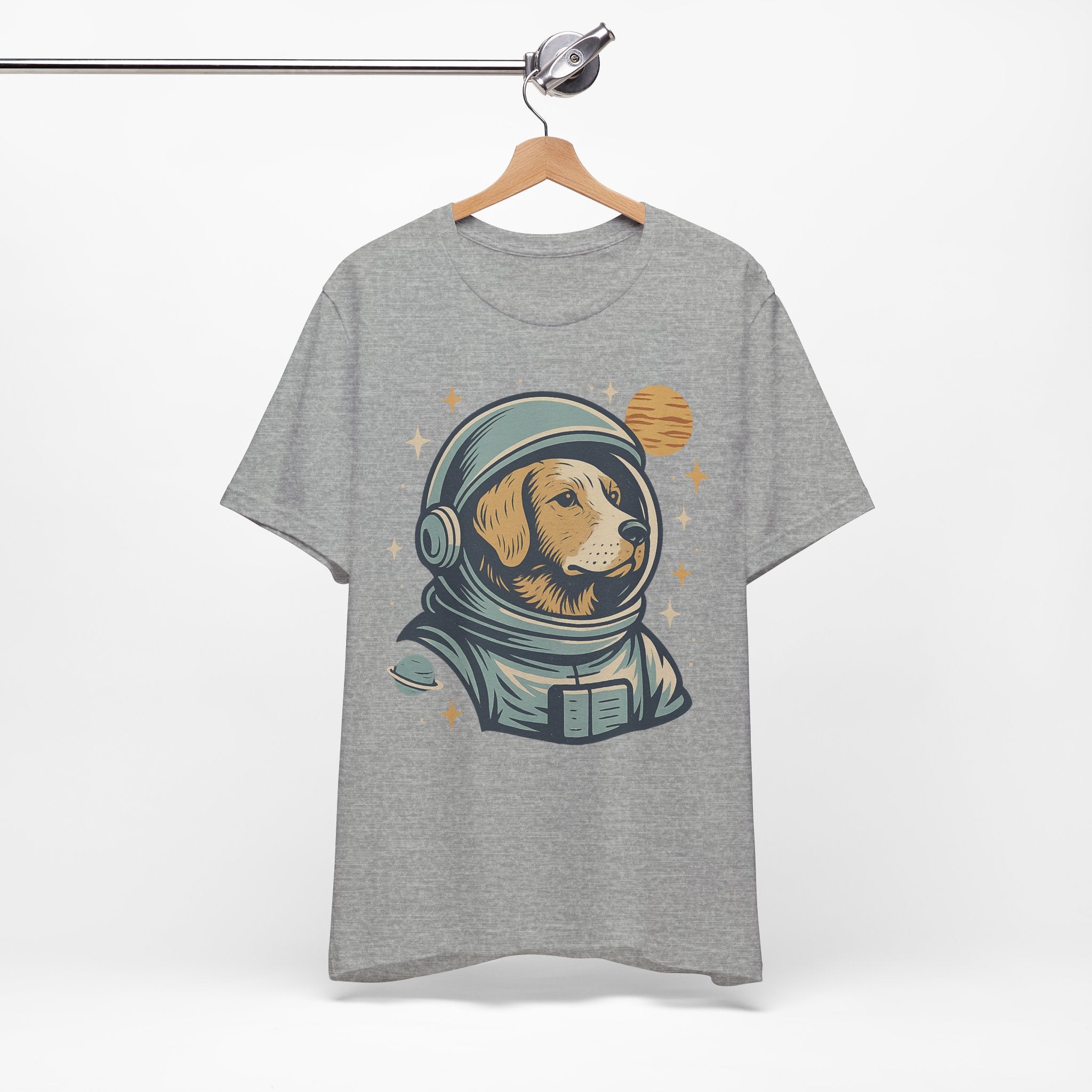 Astronaut Dog Unisex Tee | Cute Pet Lover Shirt, Dog Lover Gift, Space Themed Tee, Fun Casual Wear, Everyday Style