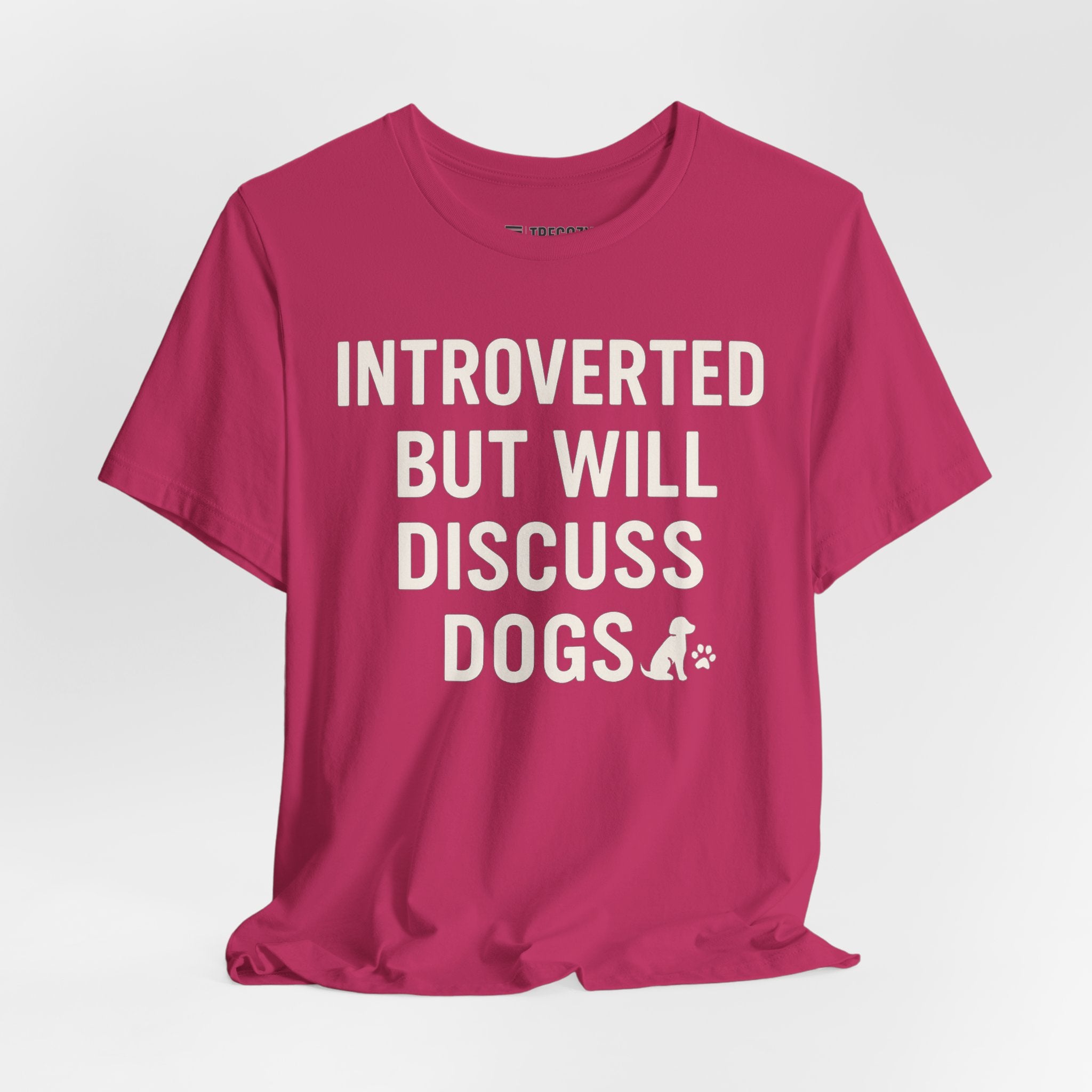 Introverted Dog Lover Tee, Funny Animal Shirt, Pet Lover Gift, Introvert Humor, Birthday Gift for Dog Owners
