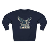 Fly Free Eagle Sweatshirt - Unisex Cozy  Crewneck, Fall Fashion, Halloween Gift, Nature Lover Apparel, Casual Style