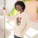 Dog Lover's Fleece Hoodie - Unleash Happiness, Pet Parent Gift, Cozy Dog Sweatshirt, Animal Lover Wardrobe, Comfortable Hooded Sweatshirt