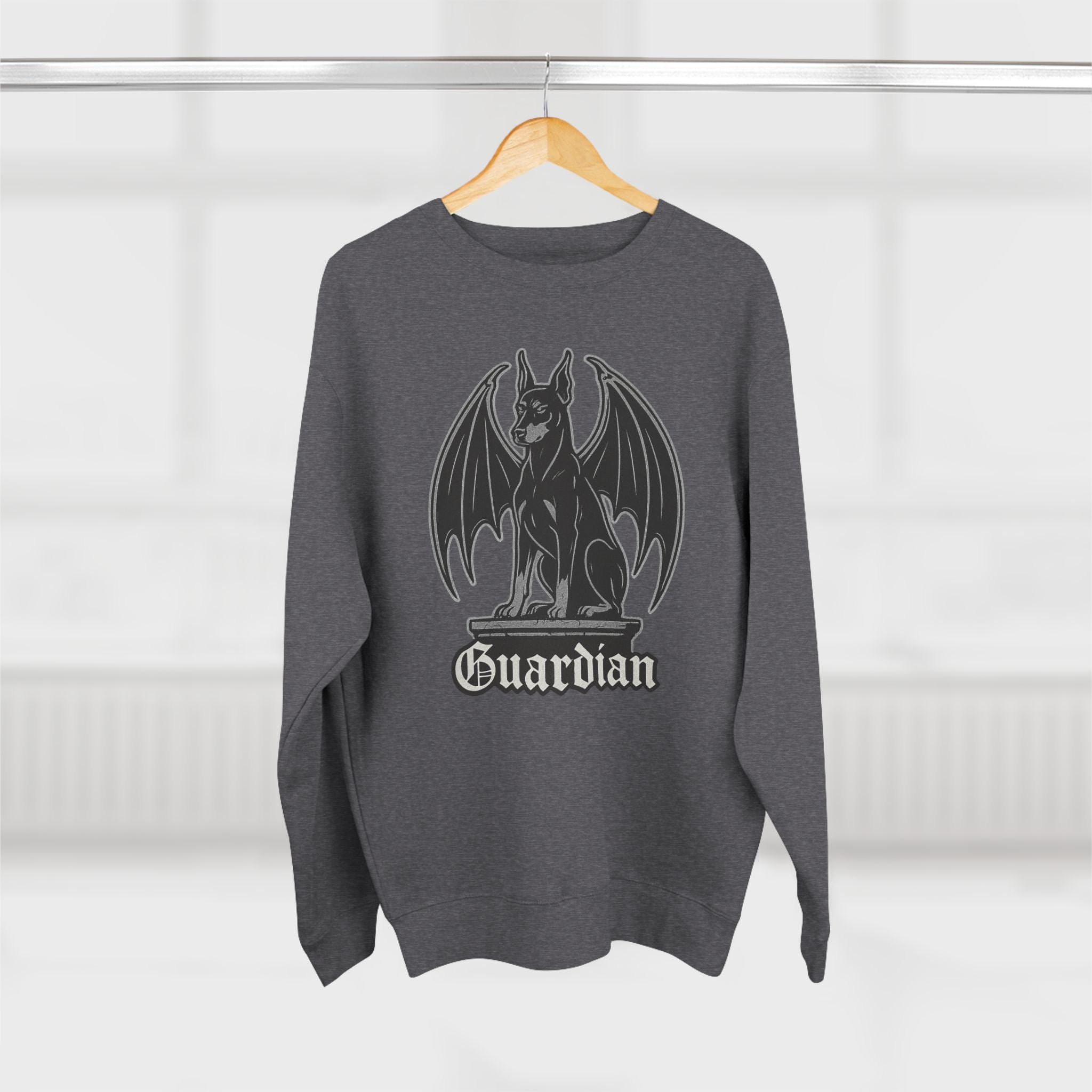 Dobermann Guardian Sweatshirt - Unisex Cozy Crewneck, Fall Fashion, Halloween Gift, Nature Lover Apparel, Casual Style