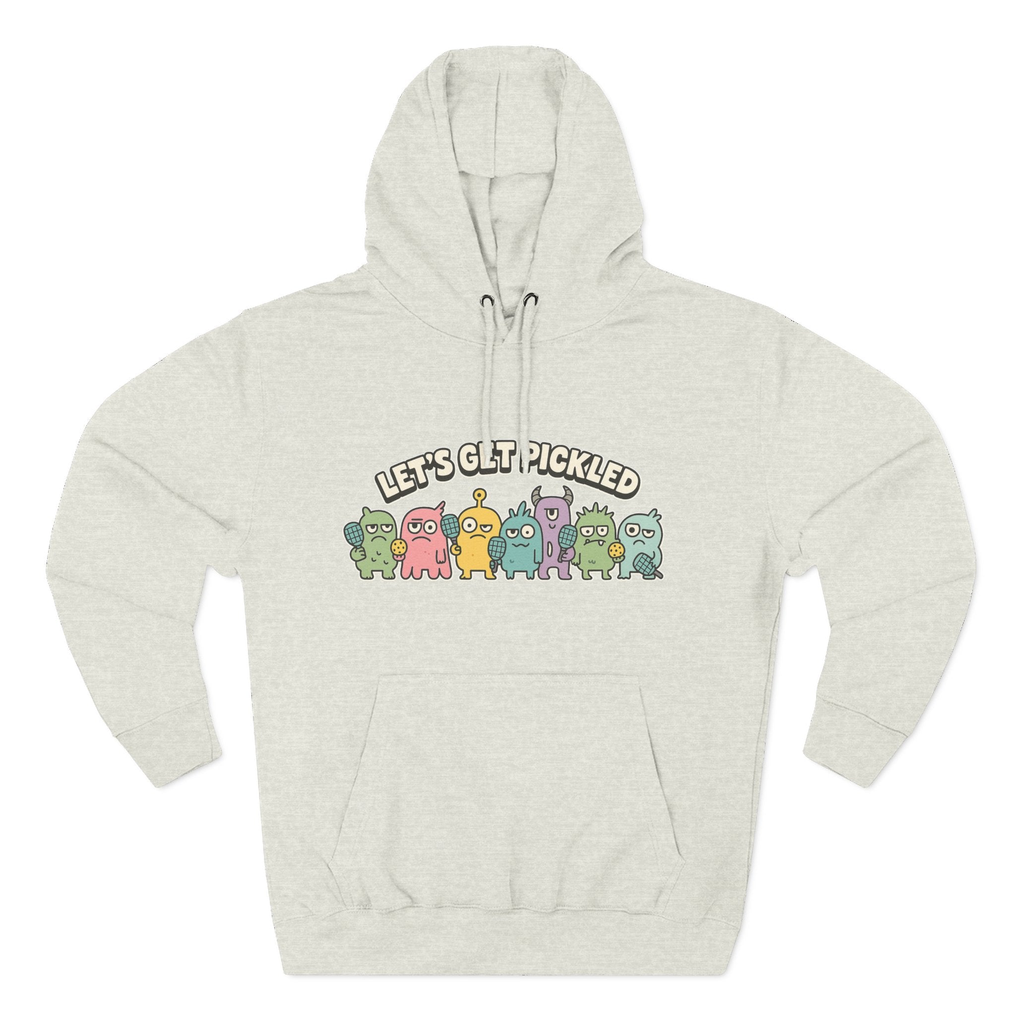 Let's get pickled Adorable Fleece Hoodie, Cozy Sweatshirt, Relaxed Apparel, Gift for Friends, Casual Wear, Summer Vibes, Chill Hoodie