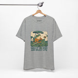 Frog Tee - Chill Ukyo-e Frog Style Japanese Art Unisex Jersey Short Sleeve Tee
