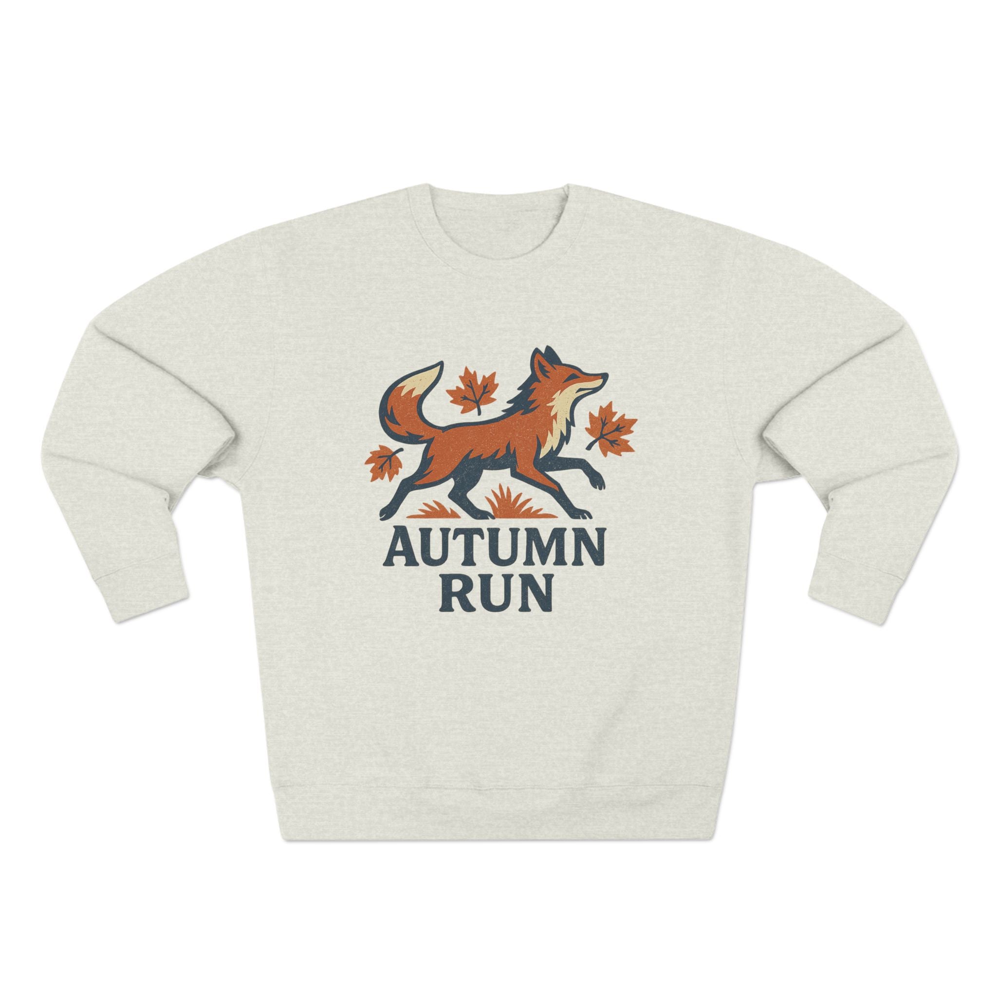 Autumn Run Fox Unisex Crewneck Sweatshirt | Cozy Fall Fashion, Gift for Nature Lovers, Perfect for Outdoors & Running, Seasonal Apparel