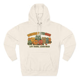 Lift Hard Look Mad Adorable Fleece Hoodie, Cozy Sweatshirt, Relaxed Apparel, Gift for Friends, Casual Wear, Chill Hoodie