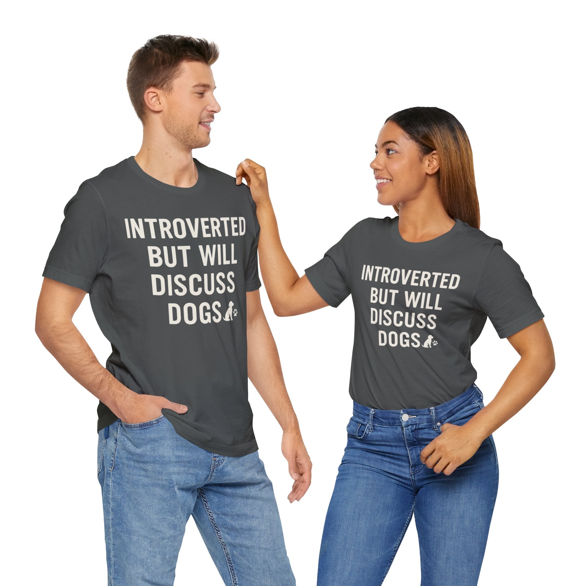 Introverted Dog Lover Tee, Funny Animal Shirt, Pet Lover Gift, Introvert Humor, Birthday Gift for Dog Owners