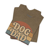 Dog Dad Retro Tee | Unisex Short Sleeve T-Shirt, Gift for Dog Lovers, Pet Dad Shirt, Casual Wear, Birthday Gift