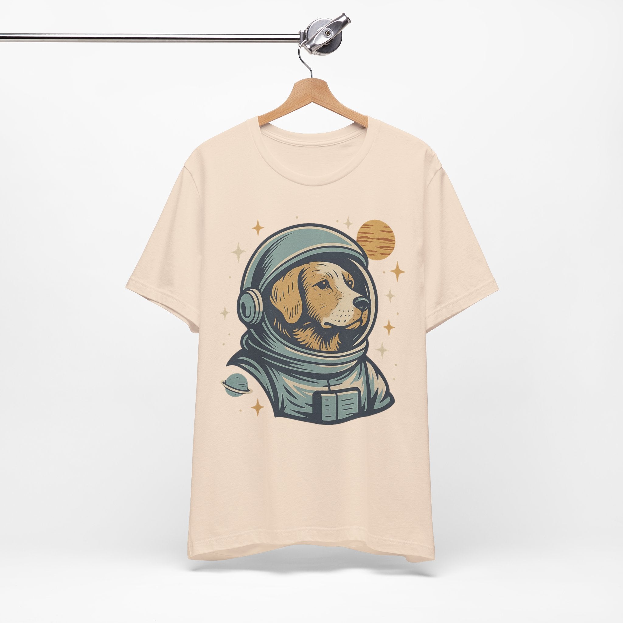 Astronaut Dog Unisex Tee | Cute Pet Lover Shirt, Dog Lover Gift, Space Themed Tee, Fun Casual Wear, Everyday Style