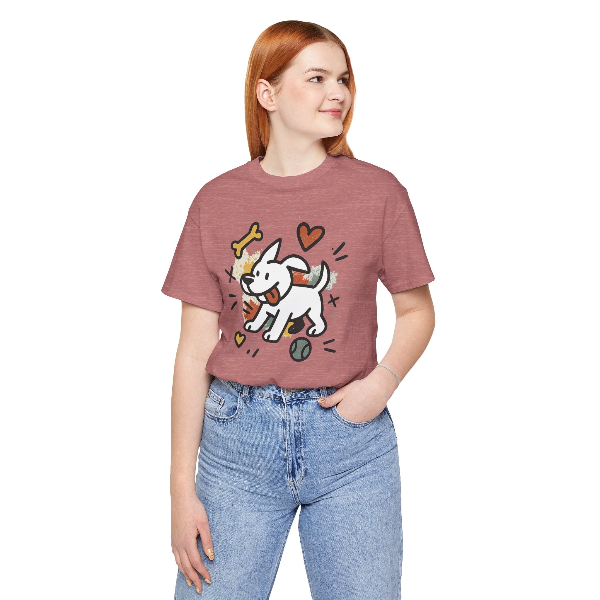 Dog Tee - Playful Unisex Jersey Short Sleeve Tee, dog lover tshirt