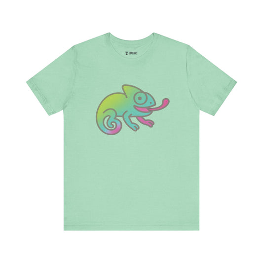 Chameleon Tee, Cozy Shirt, Gift for Pet Owners, Trending Cute Animal Top, Cute Reptile  Tshirt