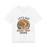 Adventure Dog Road Trip Tee, Unisex Graphic Shirt, Pawsome Travel Shirt, Pet Lover Gift, Outdoor Adventure Apparel