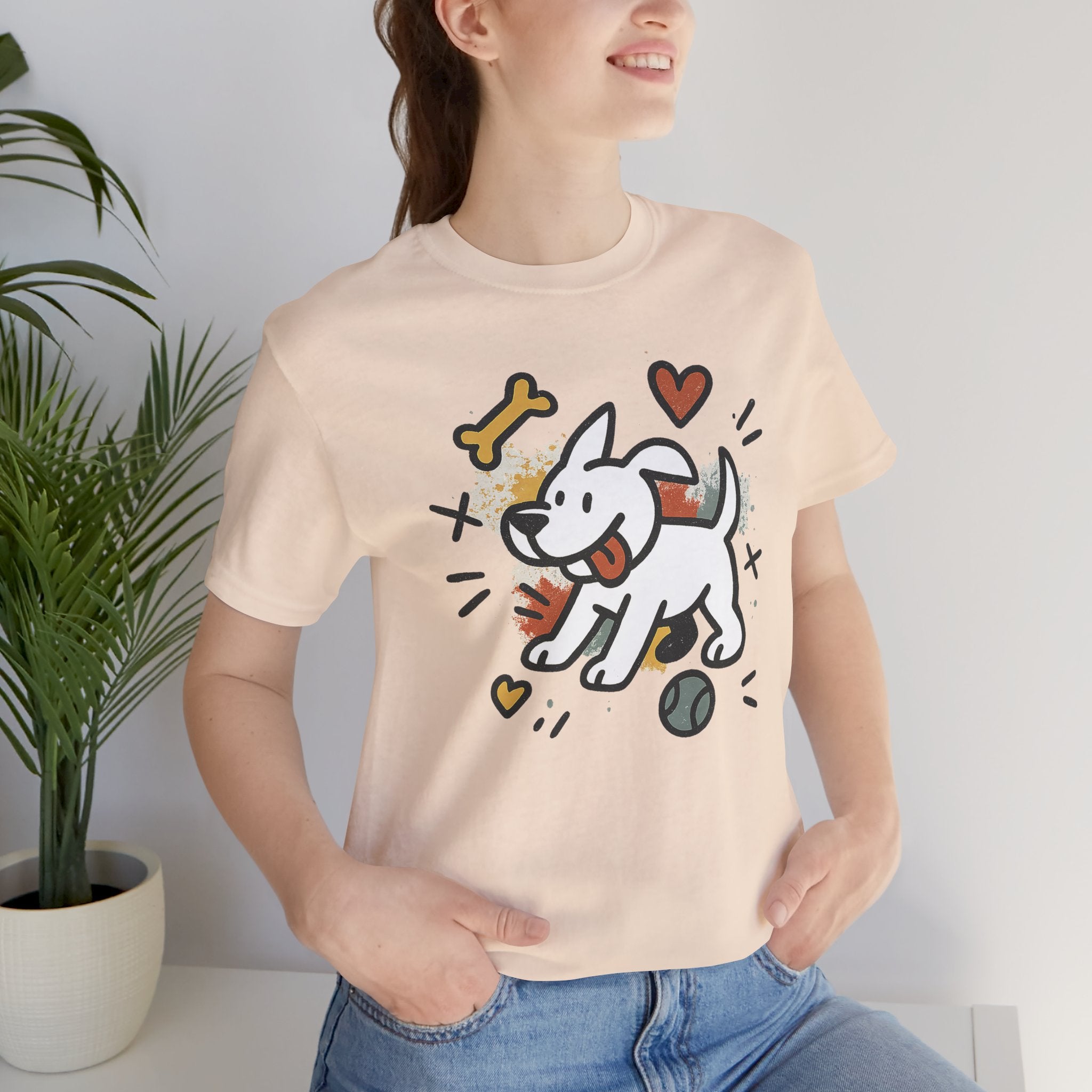 Dog Tee - Playful Unisex Jersey Short Sleeve Tee, dog lover tshirt