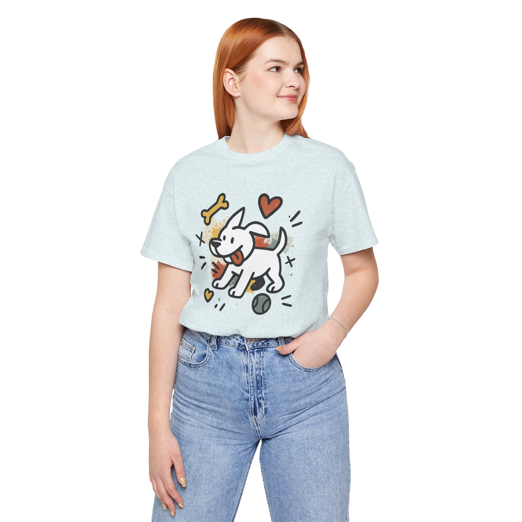 Dog Tee - Playful Unisex Jersey Short Sleeve Tee, dog lover tshirt