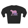 Pink Leopard Unisex Crewneck Sweatshirt, Animal Lover Gift, Eco-Friendly Apparel, Matching Sweatshirts