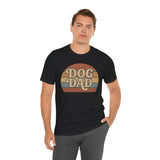 Dog Dad Retro Tee | Unisex Short Sleeve T-Shirt, Gift for Dog Lovers, Pet Dad Shirt, Casual Wear, Birthday Gift