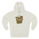 Cozy Horse Fleece Hoodie with Back Print - Cozy Fall Apparel for Outdoor Adventures, Nature Lover Gift, Warm Fall Layer, Perfect for Seasonal Celebrations