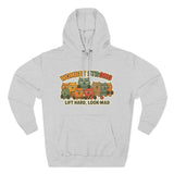 Lift Hard Look Mad Adorable Fleece Hoodie, Cozy Sweatshirt, Relaxed Apparel, Gift for Friends, Casual Wear, Chill Hoodie
